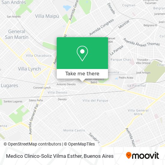 Medico Clinico-Soliz Vilma Esther map