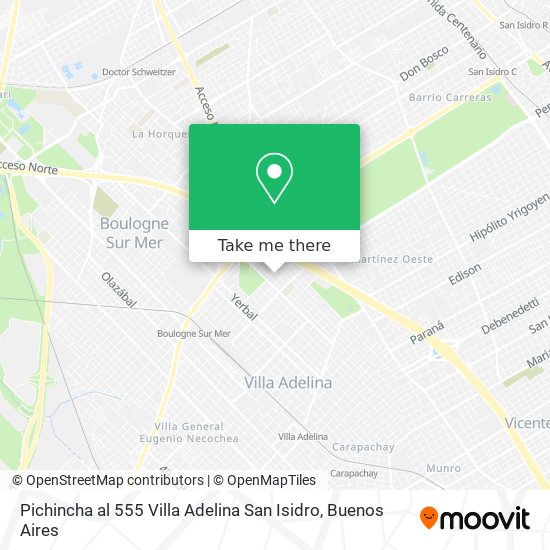 Pichincha al 555 Villa Adelina San Isidro map