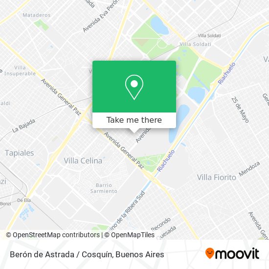 Berón de Astrada / Cosquín map