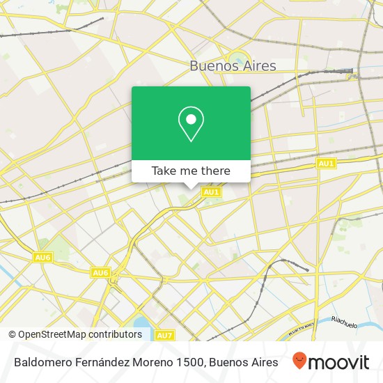 Baldomero Fernández Moreno 1500 map