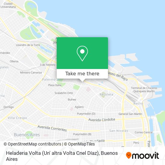 Heladeria Volta (Un' altra Volta Cnel Díaz) map