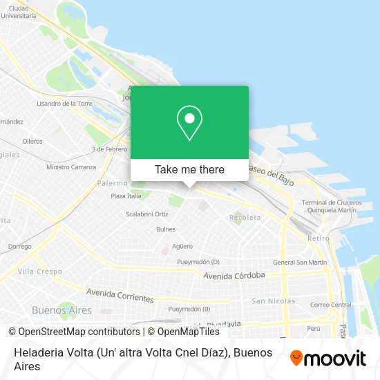 Heladeria Volta (Un' altra Volta Cnel Díaz) map