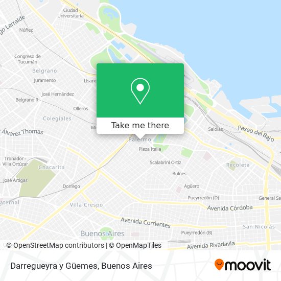 Mapa de Darregueyra y Güemes