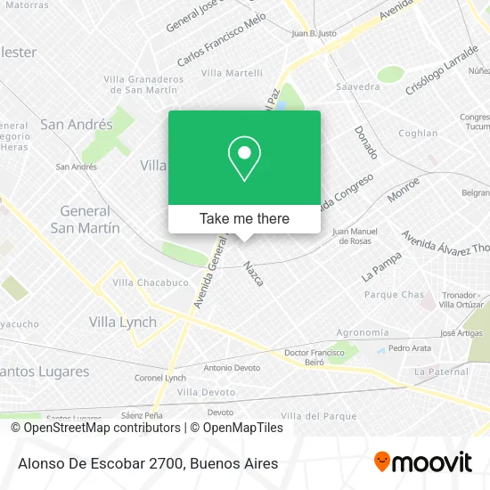 Mapa de Alonso De Escobar 2700