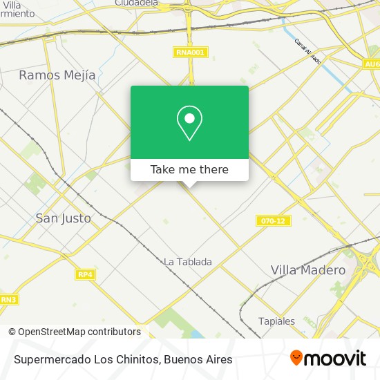 Mapa de Supermercado Los Chinitos