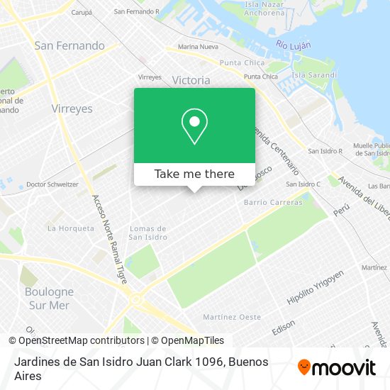 Mapa de Jardines de San Isidro Juan Clark 1096