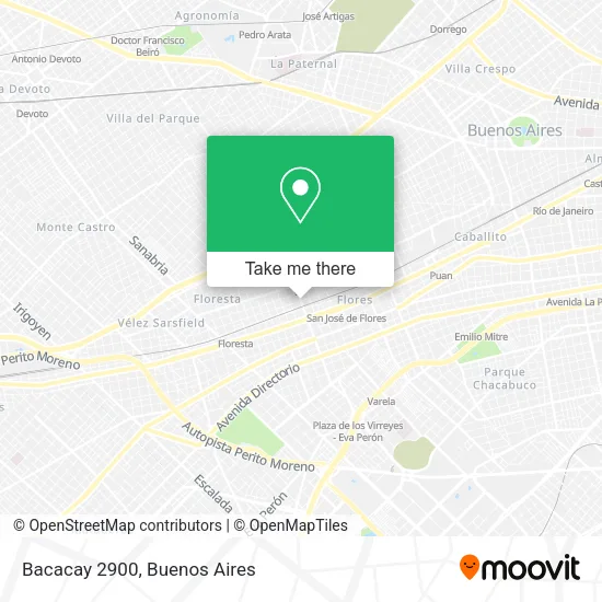 Bacacay  2900 map