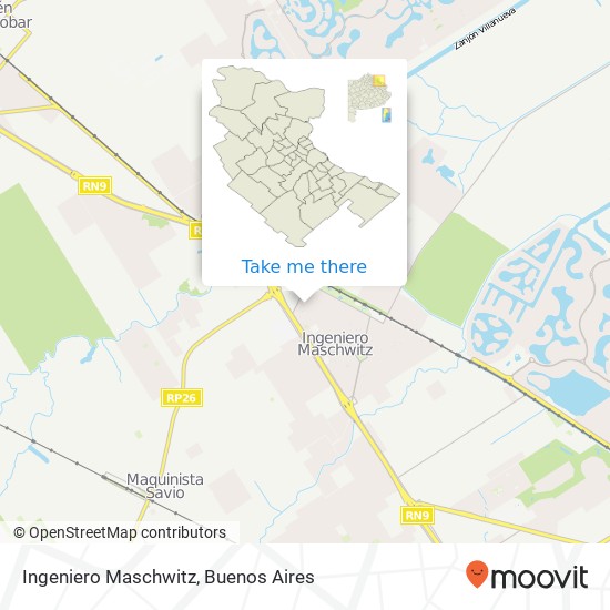 Mapa de Ingeniero Maschwitz