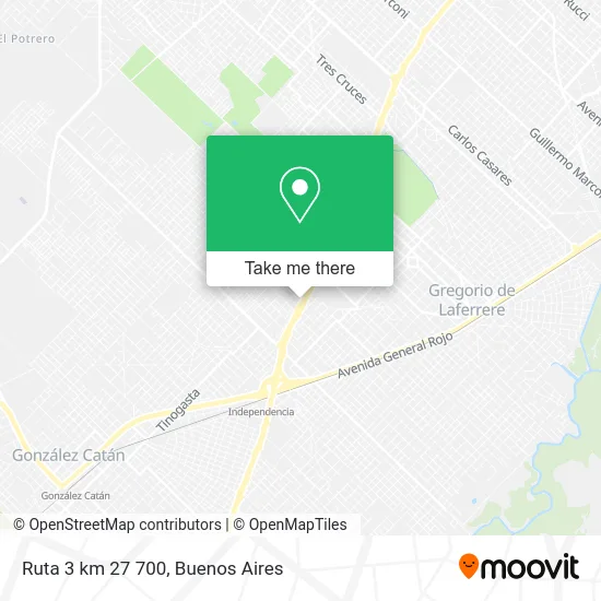 Ruta 3 km 27 700 map