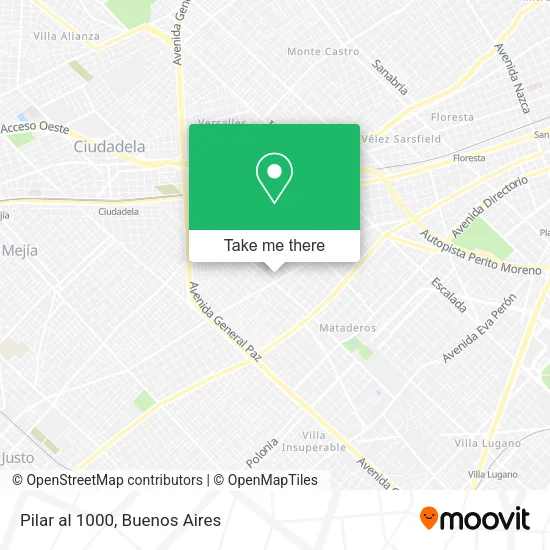 Mapa de Pilar al 1000