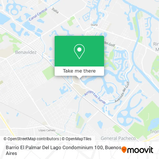 Mapa de Barrio El Palmar Del Lago Condominium 100