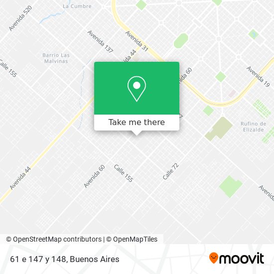 Mapa de 61 e  147 y 148