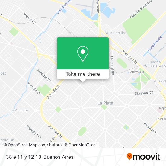 Mapa de 38 e  11 y 12 10