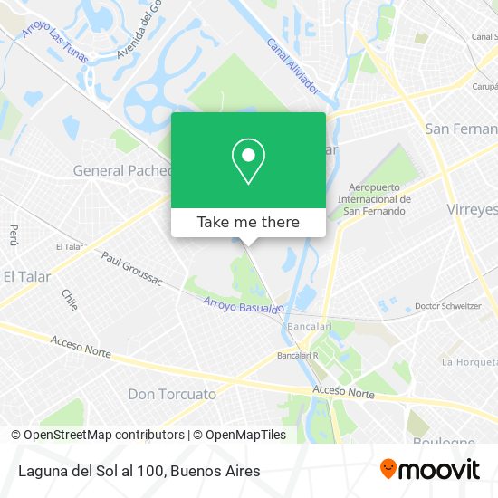 Laguna del Sol al 100 map