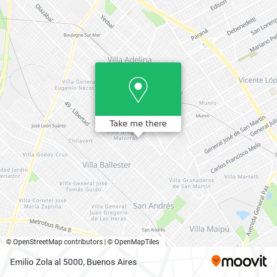 Mapa de Emilio Zola al 5000
