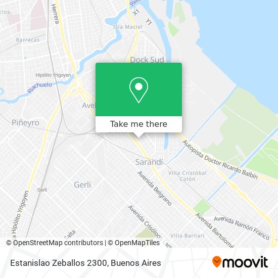 Estanislao Zeballos 2300 map