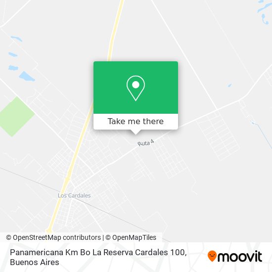 Panamericana Km Bo  La Reserva Cardales 100 map