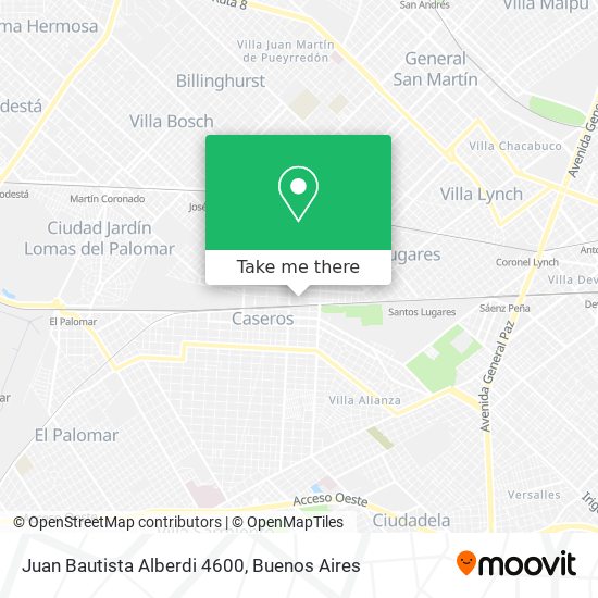 Juan Bautista Alberdi 4600 map