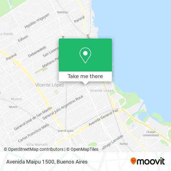 Avenida Maipu 1500 map