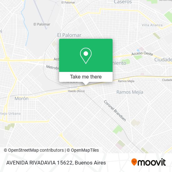 AVENIDA RIVADAVIA 15622 map