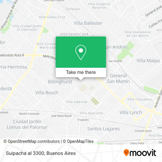 Suipacha al 3300 map