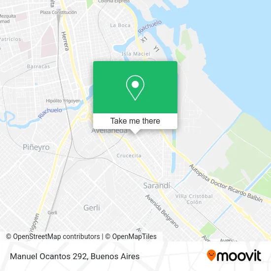 Manuel Ocantos 292 map