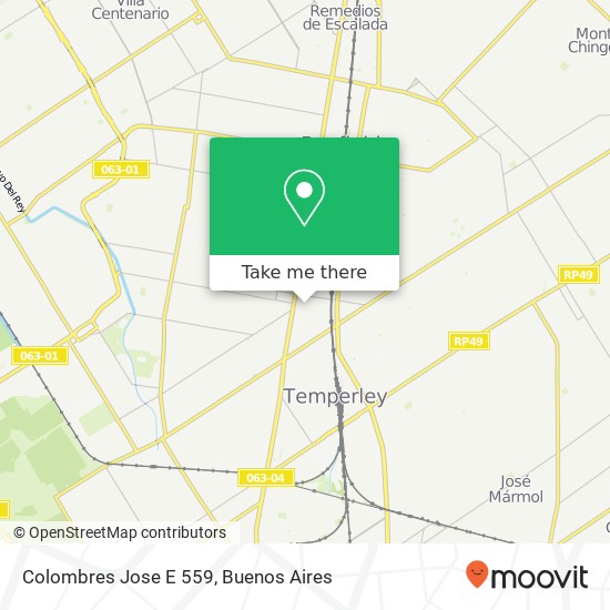 Colombres  Jose E  559 map