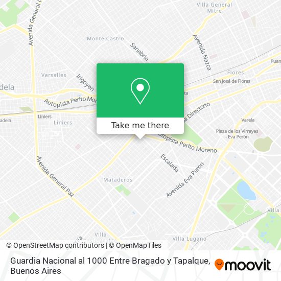 Guardia Nacional al 1000  Entre Bragado y Tapalque map