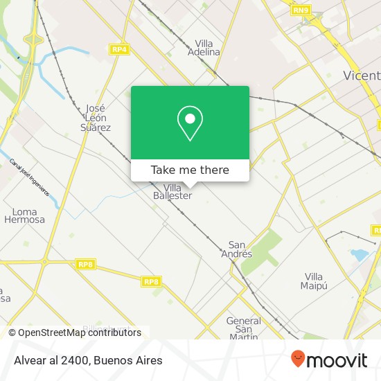 Alvear al 2400 map