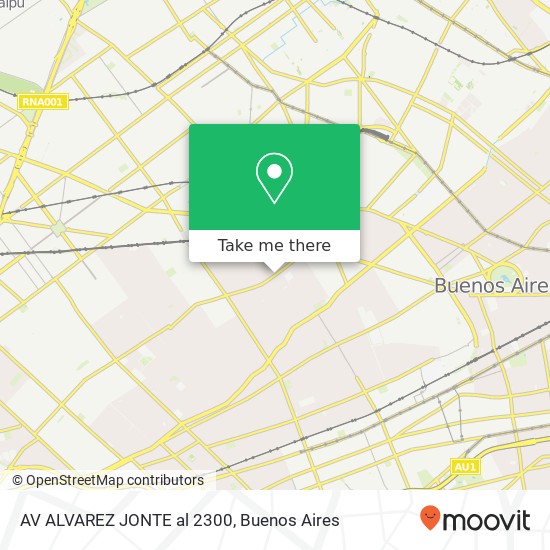 AV ALVAREZ JONTE al 2300 map