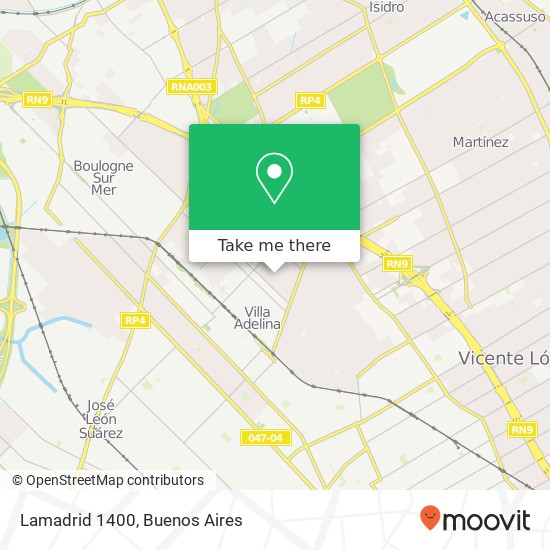 Lamadrid 1400 map