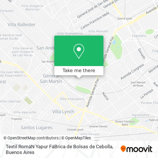 Textil RomáN Yapur FáBrica de Bolsas de Cebolla map