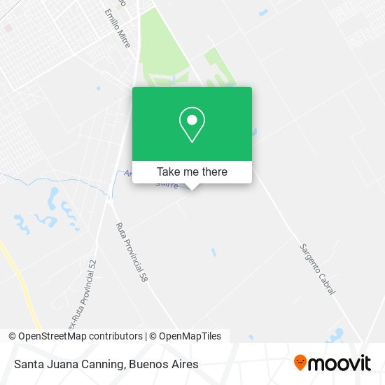 Mapa de Santa Juana   Canning