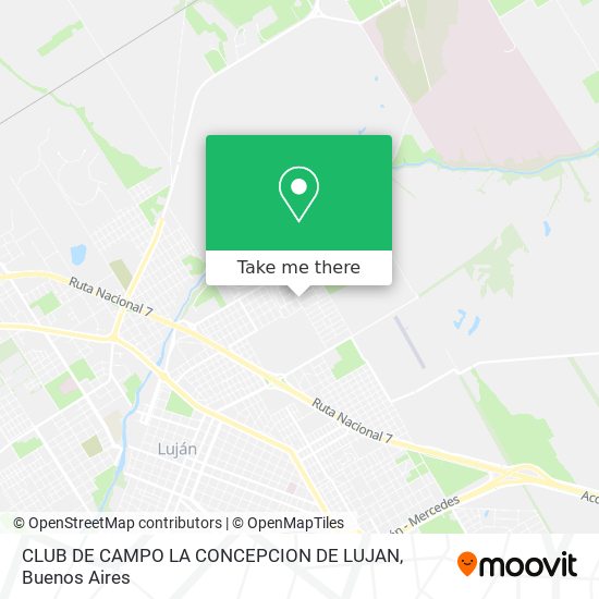 How to get to CLUB DE CAMPO LA CONCEPCION DE LUJAN in Luján by Colectivo?