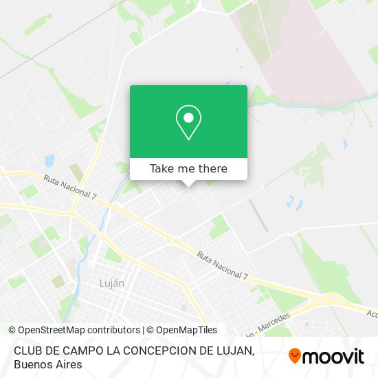 Mapa de CLUB DE CAMPO LA CONCEPCION DE LUJAN