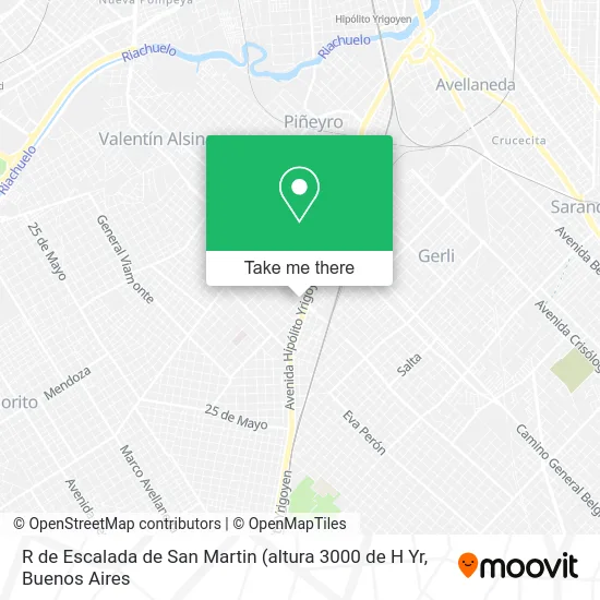 R  de Escalada de San Martin map