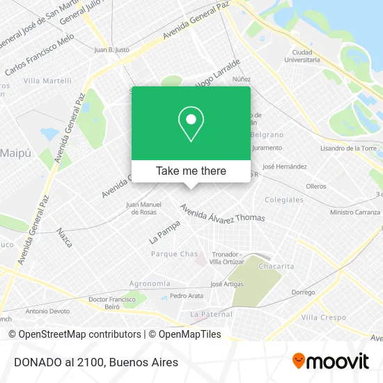 DONADO al 2100 map