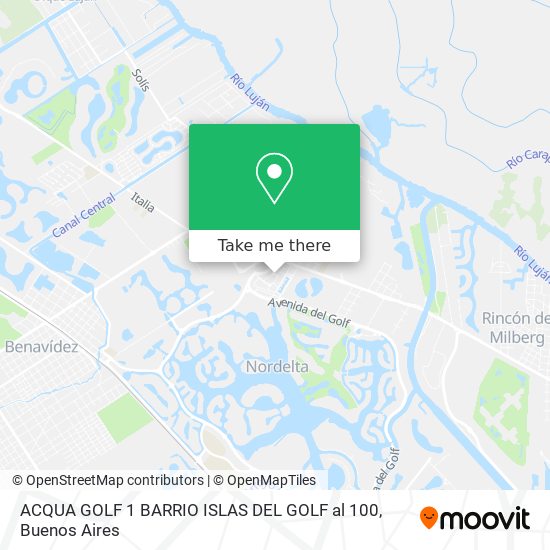 ACQUA GOLF 1  BARRIO ISLAS DEL GOLF al 100 map