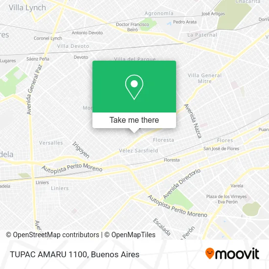 Mapa de TUPAC AMARU 1100