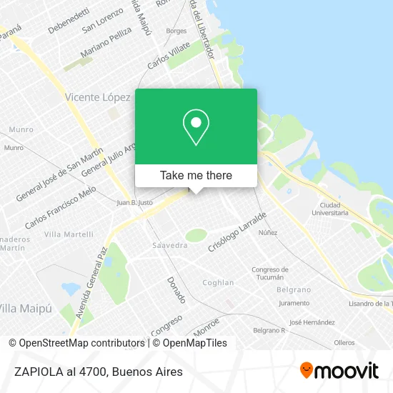 ZAPIOLA al 4700 map