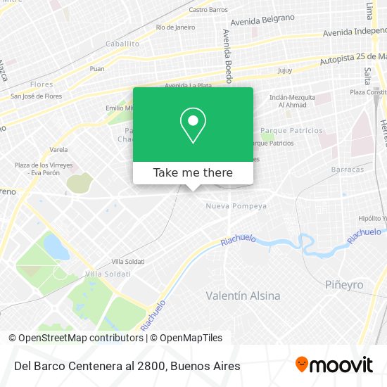 Mapa de Del Barco Centenera al 2800