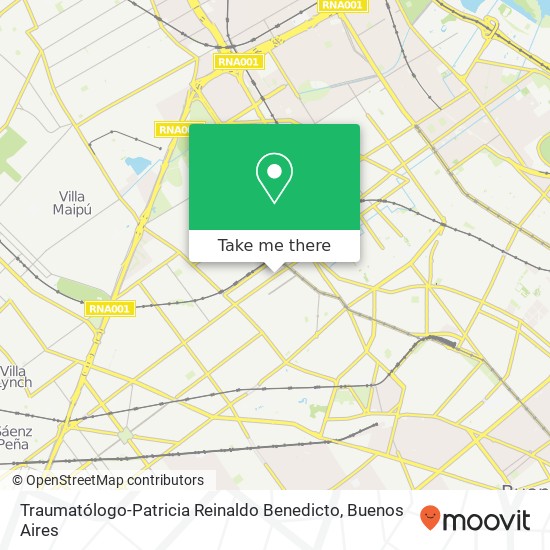 Traumatólogo-Patricia Reinaldo Benedicto map