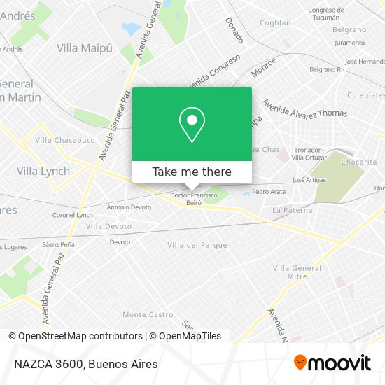 NAZCA 3600 map