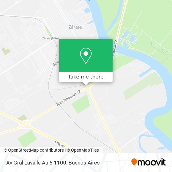 Mapa de Av Gral Lavalle Au 6 1100