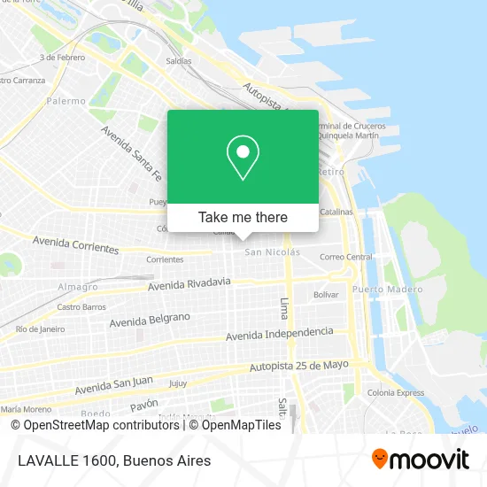 LAVALLE 1600 map