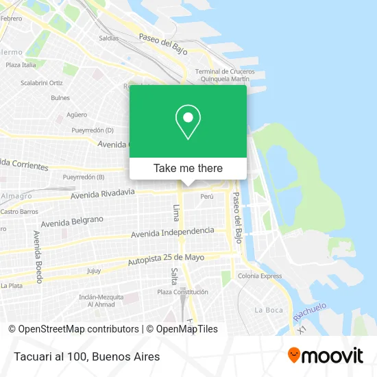 Mapa de Tacuari al 100
