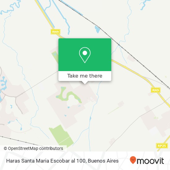 Haras Santa Maria   Escobar al 100 map