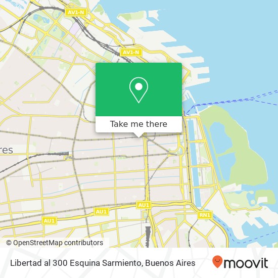 Mapa de Libertad al 300  Esquina Sarmiento