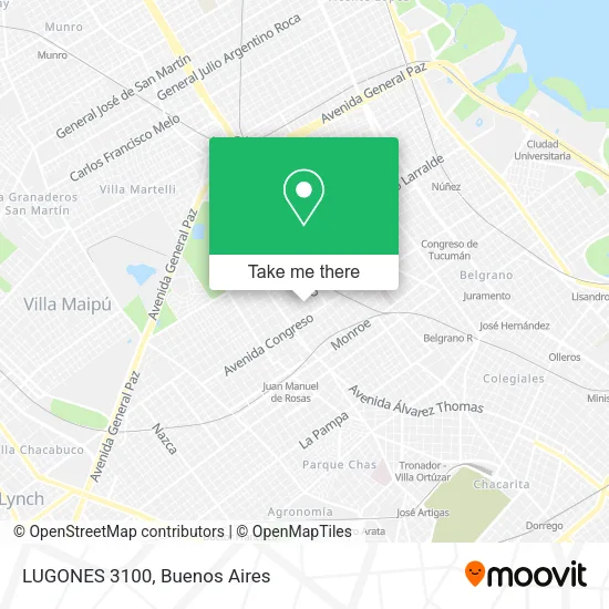 Mapa de LUGONES 3100