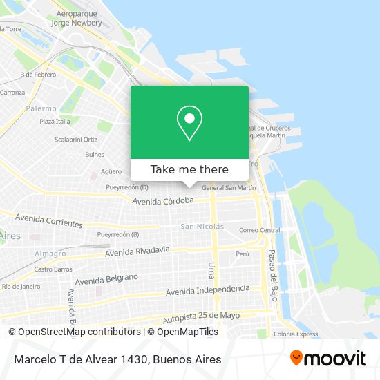 Marcelo T  de Alvear 1430 map